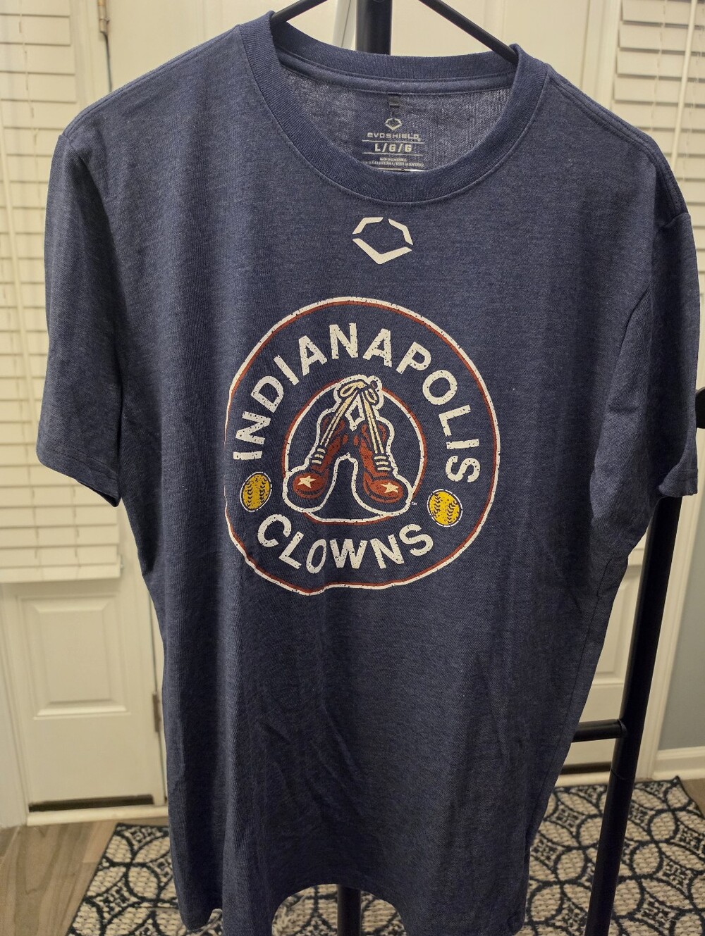 Indianapolis Clowns Navy Graphic Tee Size Large